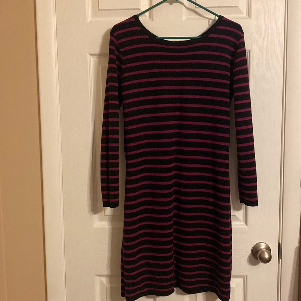 Purple and black dress